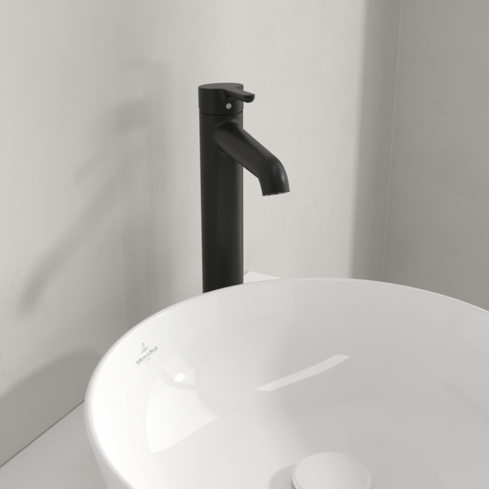 Villeroy&Boch Skyla bateria umywalkowa wysoka bez korka czarny mat TVW116003000K5