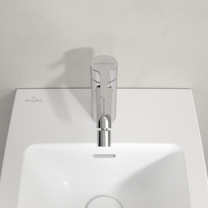 Villeroy&Boch Skyla bateria bidetowa z korkiem automatycznym chrom połysk TVB11600100061