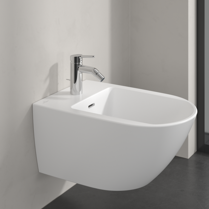 Villeroy&Boch Skyla bateria bidetowa z korkiem automatycznym chrom połysk TVB11600100061