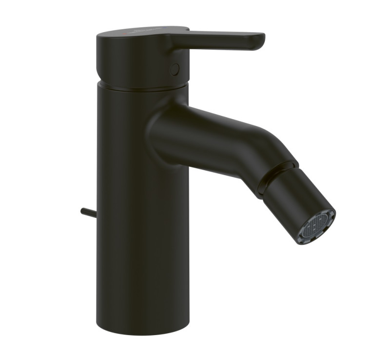 Villeroy&Boch Skyla bateria bidetowa z korkiem automatycznym czarny mat TVB116001000K5