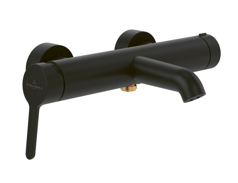 Villeroy&Boch Skyla bateria wannowa ścienna czarny mat TVS116003000K5