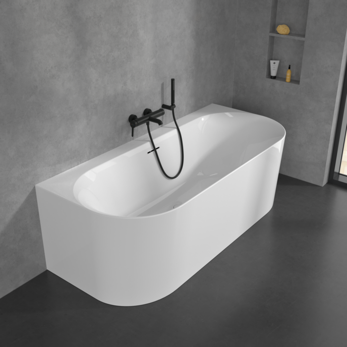 Villeroy&Boch Skyla bateria wannowa ścienna czarny mat TVS116003000K5