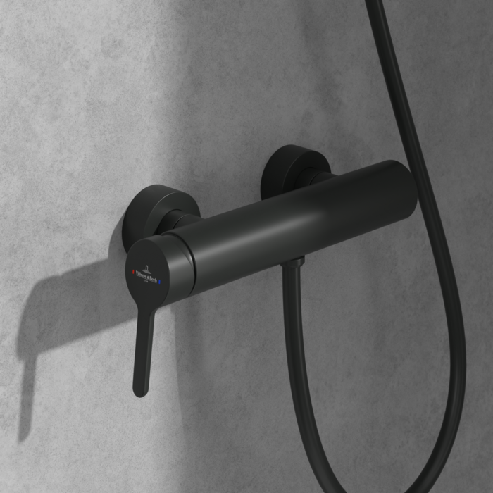 Villeroy&Boch Skyla bateria prysznicowa ścienna czarny mat TVS116004000K5