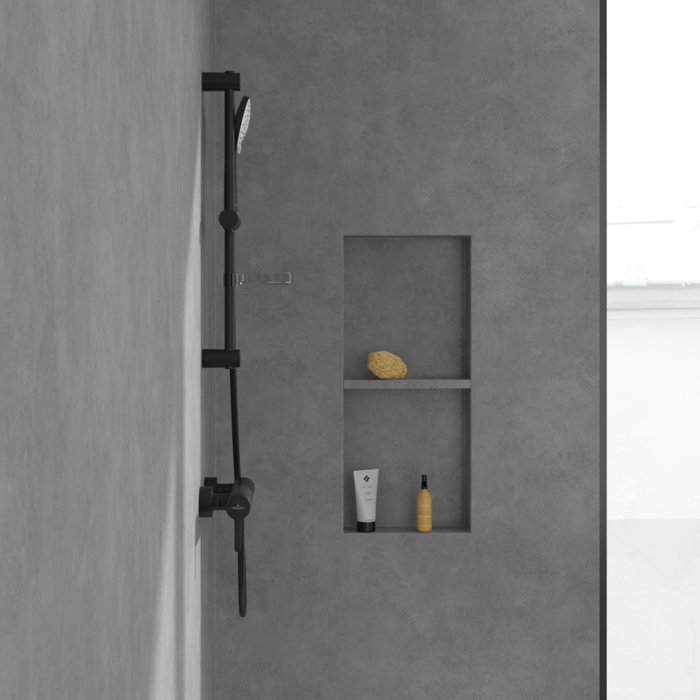 Villeroy&Boch Skyla bateria prysznicowa ścienna czarny mat TVS116004000K5