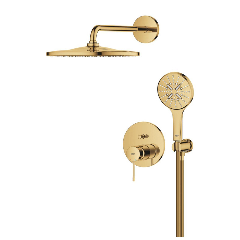 Grohe Essence zestaw podtynkowy z deszczownicą Mono 310 kompletny złoty połysk cool sunrise 25287GL0