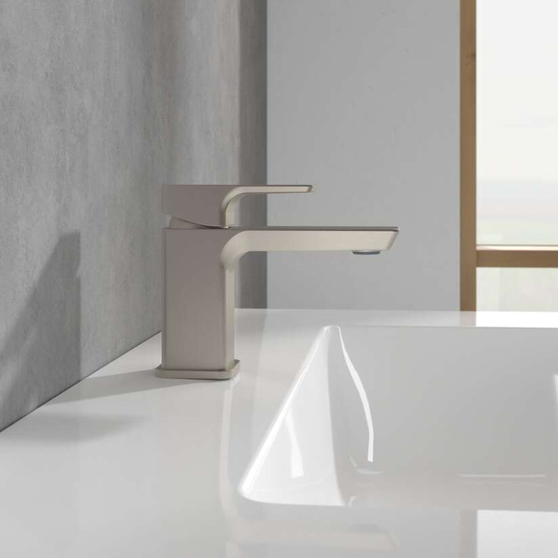 Villeroy&Boch Subway 3.0 bateria umywalkowa bez korka nikiel szczotkowany TVW11200100164