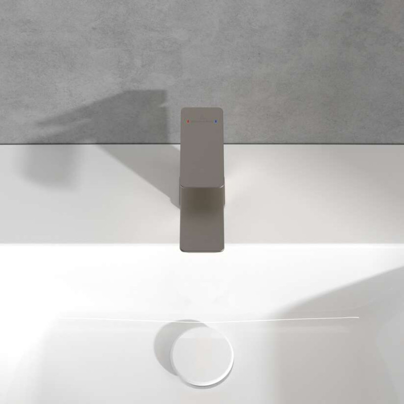 Villeroy&Boch Subway 3.0 bateria umywalkowa bez korka nikiel szczotkowany TVW11200100164