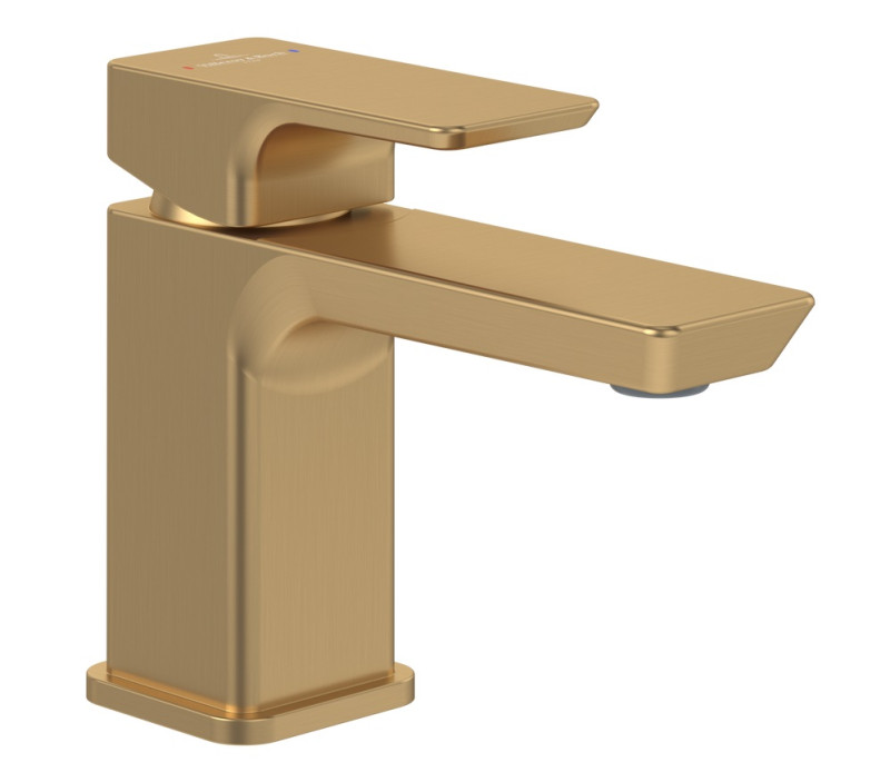 Villeroy&Boch Subway 3.0 bateria umywalkowa bez korka złoty szczotkowany TVW11200100176