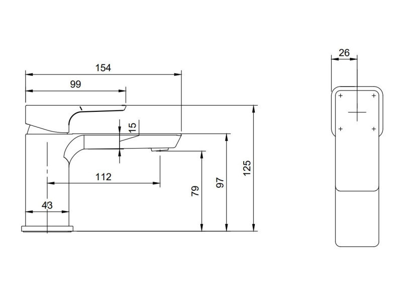 Villeroy&Boch Subway 3.0 bateria umywalkowa bez korka złoty szczotkowany TVW11200100176