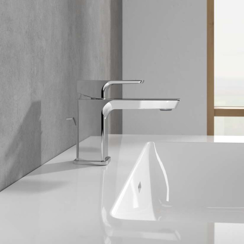 Villeroy&Boch Subway 3.0 bateria umywalkowa z korkiem automatycznym chrom połysk TVW11200100061