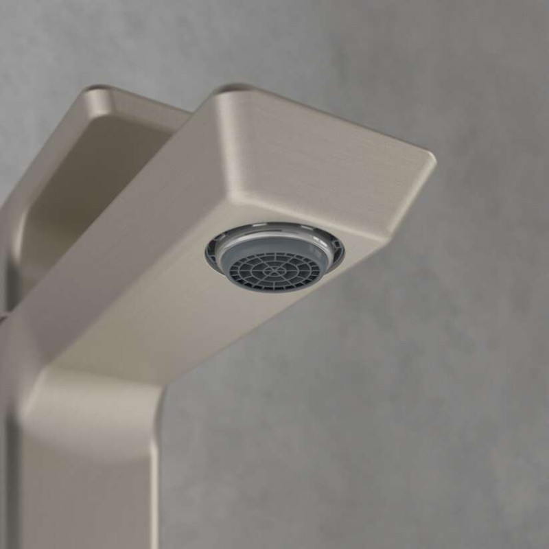 Villeroy&Boch Subway 3.0 bateria umywalkowa z korkiem automatycznym nikiel szczotkowany TVW11200100064