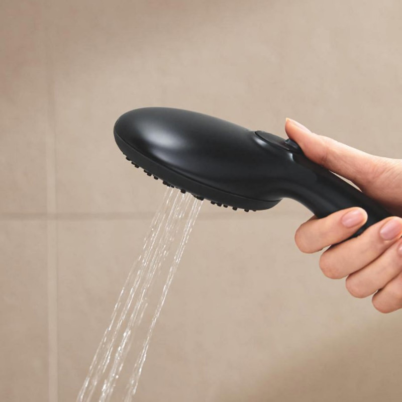 Grohe Tempesta 250 zestaw prysznicowy termostatyczny z deszczownicą czarny matowy 266702431