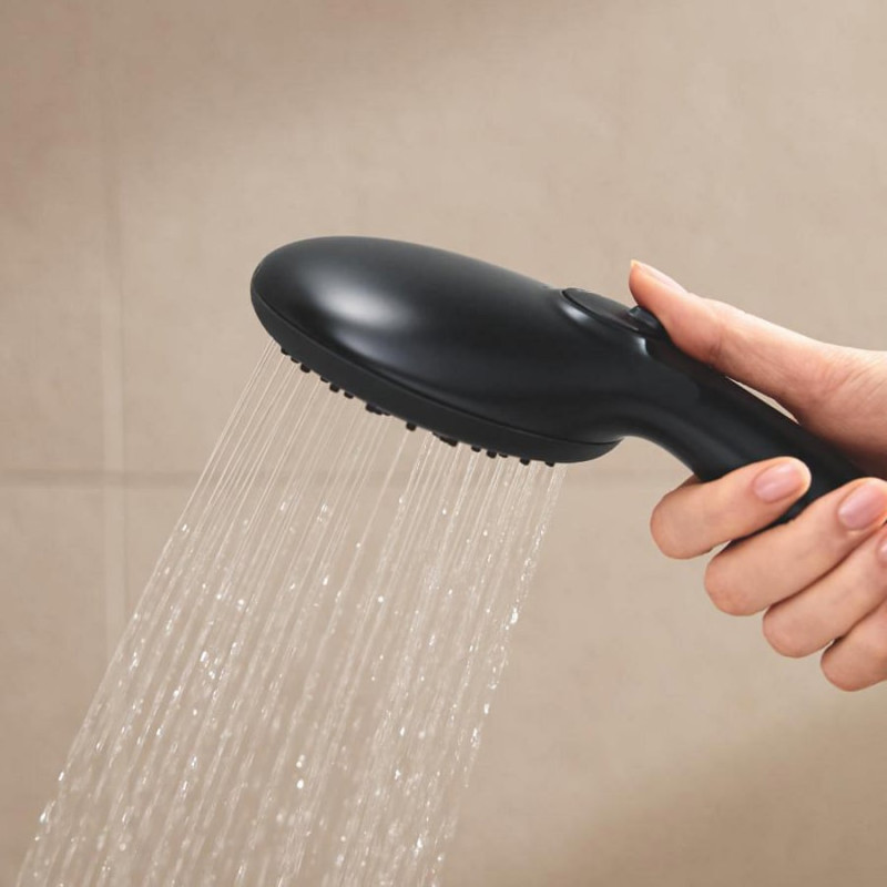 Grohe Tempesta 250 zestaw prysznicowy termostatyczny z deszczownicą czarny matowy 266702431