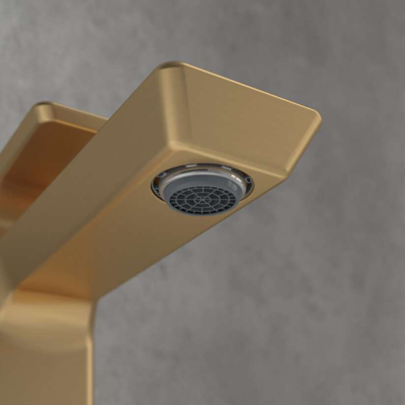 Villeroy&Boch Subway 3.0 bateria umywalkowa bez korka złoty szczotkowany TVW11200300076