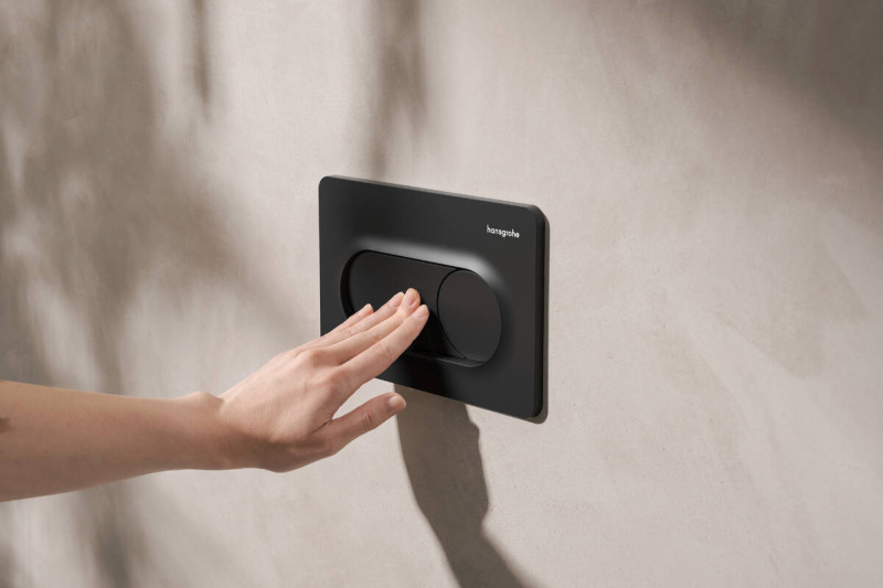 Hansgrohe iFrame Original S przycisk spłukujący WC czarny matowy 66002670