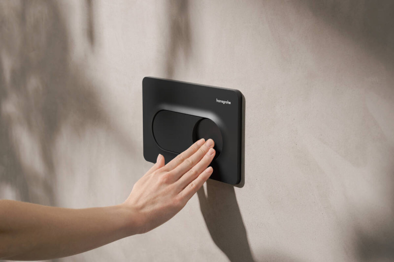 Hansgrohe iFrame Original S przycisk spłukujący WC czarny matowy 66002670