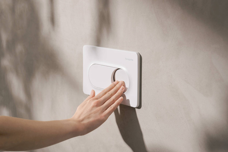 Hansgrohe iFrame Original S przycisk spłukujący WC biały matowy 66002700