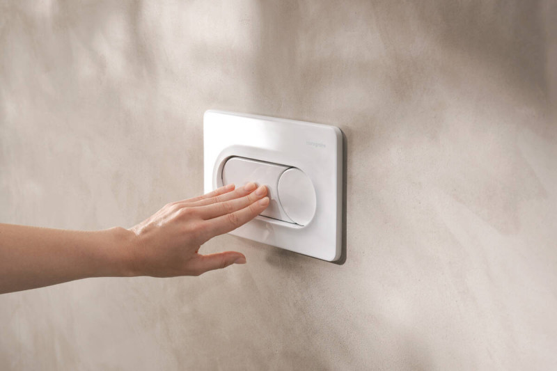 Hansgrohe iFrame Original S przycisk spłukujący WC biały połysk 66002450