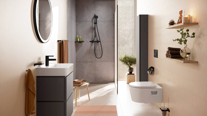 Hansgrohe iFrame Original S przycisk spłukujący WC czarny matowy 66002670