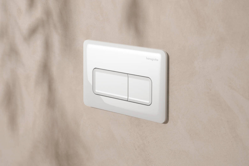 Hansgrohe iFrame Original Q przycisk spłukujący WC biały połysk 66001450