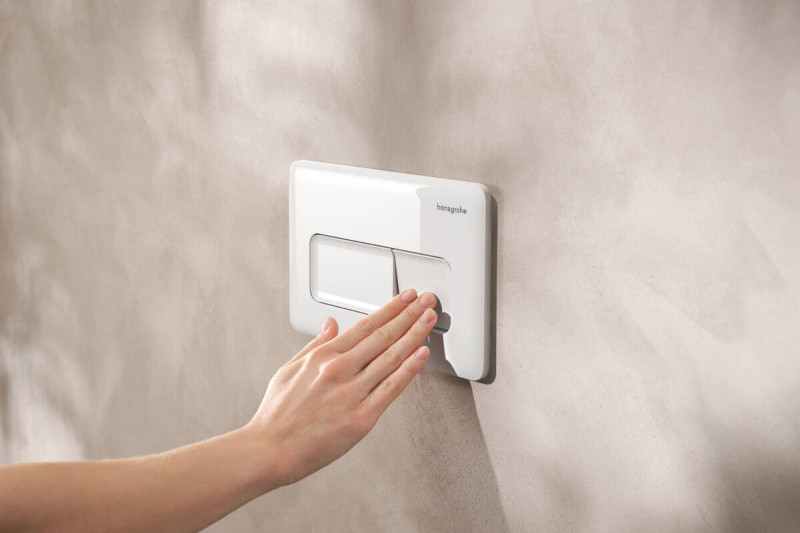 Hansgrohe iFrame Original Q przycisk spłukujący WC biały połysk 66001450