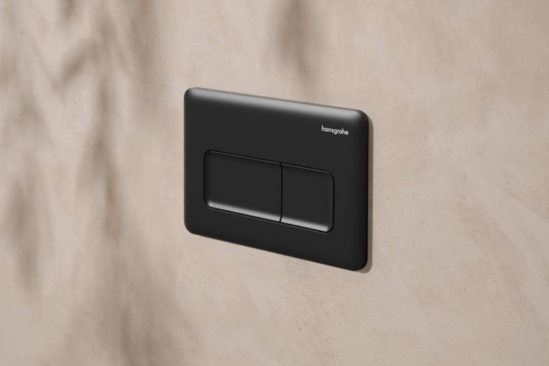 Hansgrohe iFrame Original Q przycisk spłukujący WC czarny matowy 66001670