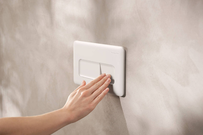 Hansgrohe iFrame Original Q przycisk spłukujący WC biały matowy 66001700