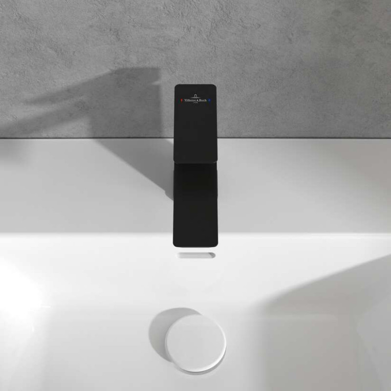 Villeroy&Boch Subway 3.0 bateria umywalkowa bez korka czarny matowy TVW112003000K5