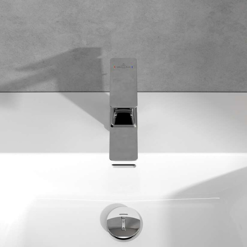 Villeroy&Boch Subway 3.0 bateria umywalkowa z korkiem automatycznym chrom połysk TVW11200200061