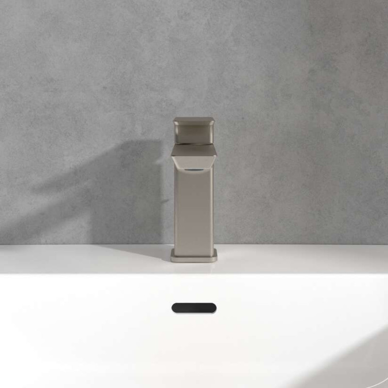 Villeroy&Boch Subway 3.0 bateria umywalkowa z korkiem automatycznym nikiel szczotkowany TVW11200200064