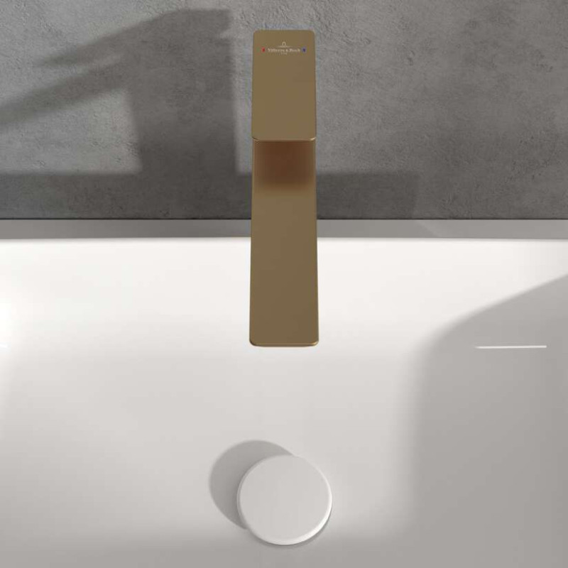 Villeroy&Boch Subway 3.0 bateria umywalkowa wysoka złoty szczotkowany TVW11200400076