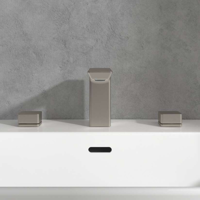 Villeroy&Boch Subway 3.0 bateria umywalkowa trzyotworowa nikiel szczotkowany TVW11200500064