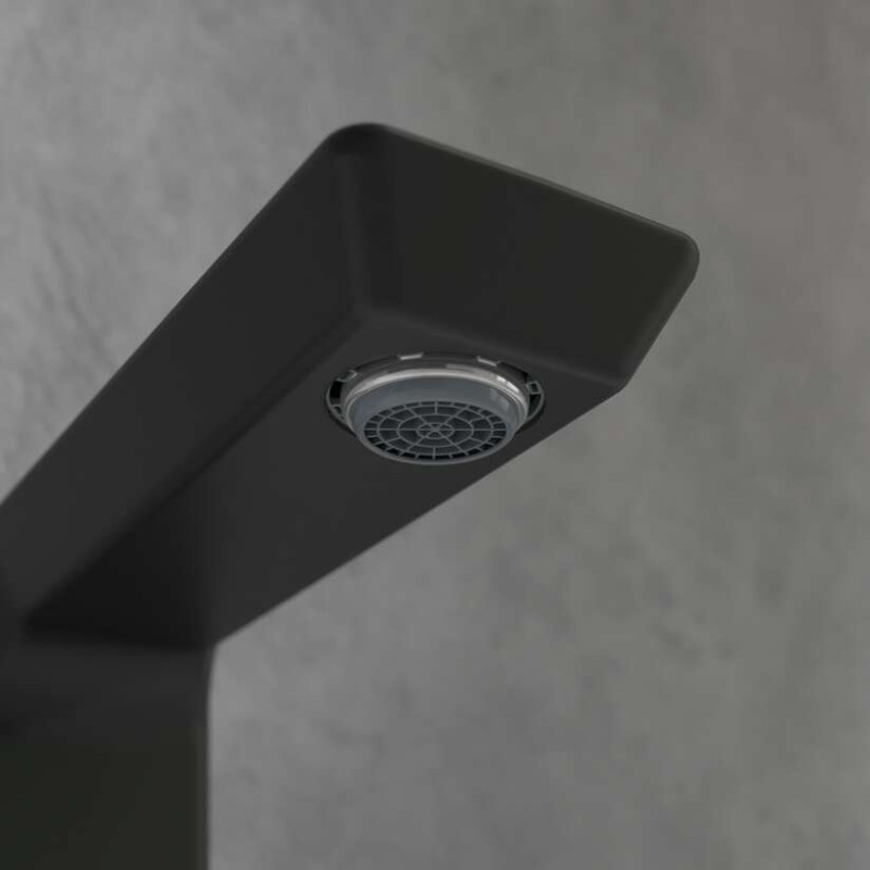 Villeroy&Boch Subway 3.0 bateria umywalkowa trzyotworowa czarny matowy TVW112005000K5