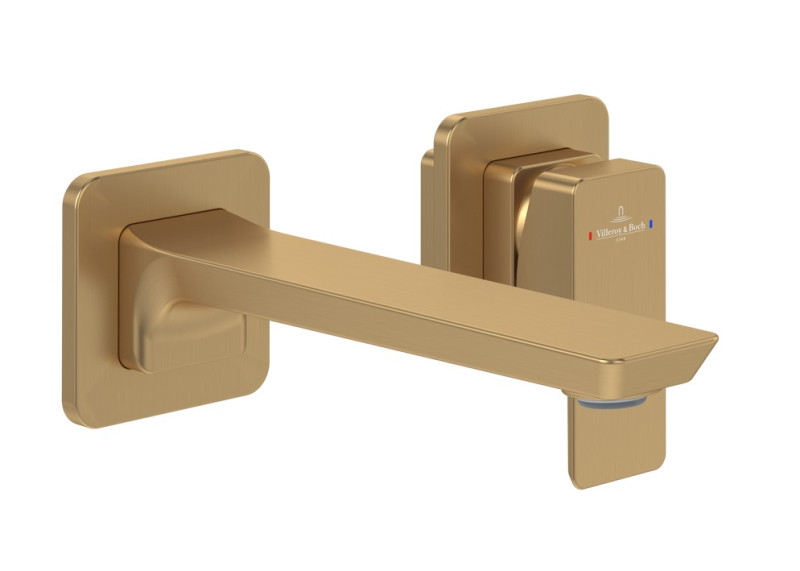 Villeroy&Boch Subway 3.0 bateria umywalkowa podtynkowa złoty szczotkowany TVW11200700076