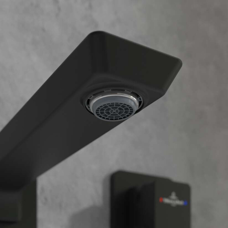 Villeroy&Boch Subway 3.0 bateria umywalkowa podtynkowa czarny matowy TVW112007000K5