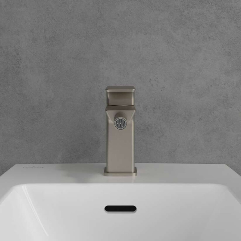 Villeroy&Boch Subway 3.0 bateria bidetowa z korkiem automatycznym nikiel szczotkowany TVB11200100064