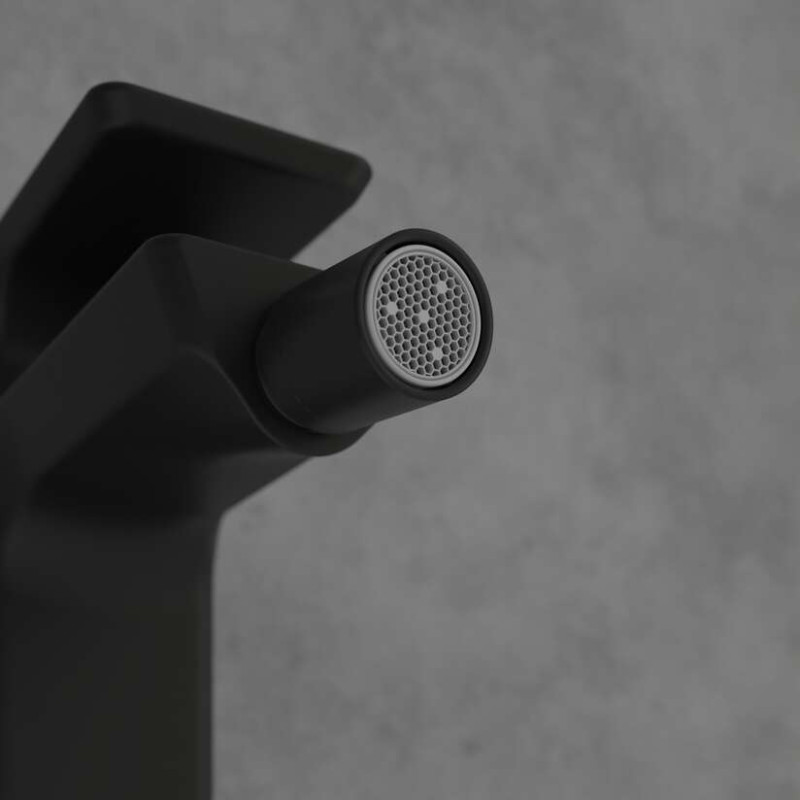 Villeroy&Boch Subway 3.0 bateria bidetowa z korkiem automatycznym czarny matowy TVB112001000K5