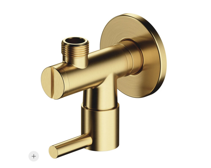 OMNIRES zawór kątowy z filtrem 1/2x3/8 mosiądz szczotkowany 8857BSB