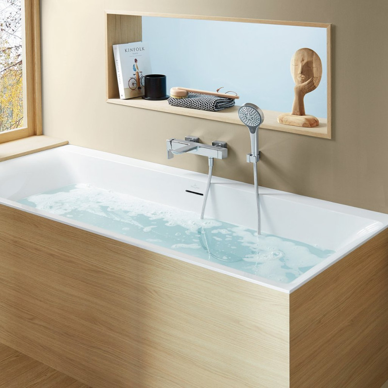 Villeroy&Boch Subway 3.0 bateria wannowa ścienna chrom połysk TVT11200200061