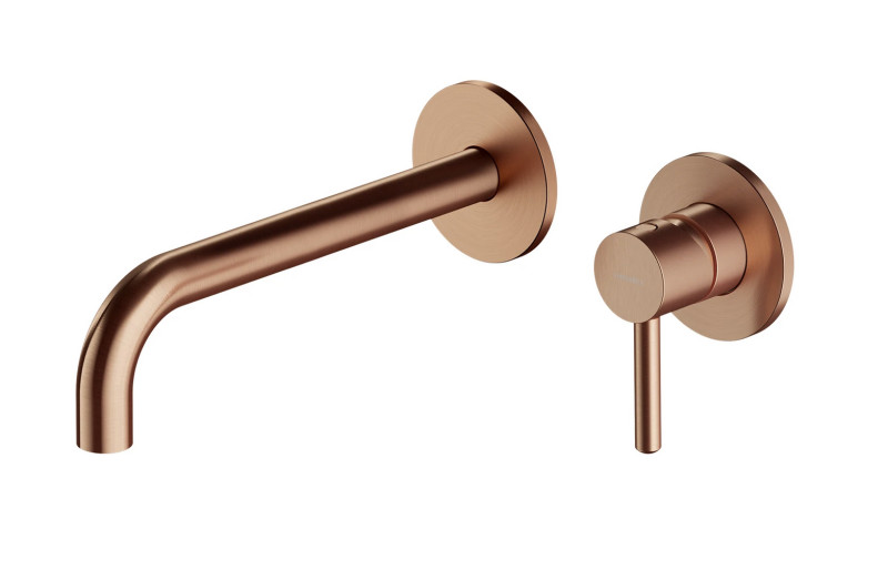 Omnires Y element zewnętrzny bateria umywalkowa podtynkowa 21,5 cm miedź szczotkowana cooper Y1215HLROCPB