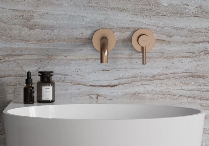 Omnires Y element natynkowy baterii umywalkowej podtynkowej miedź szczotkowana Y1215HROCPB