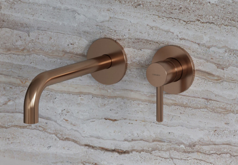 Omnires Y element natynkowy baterii umywalkowej podtynkowej miedź szczotkowana Y1215HROCPB