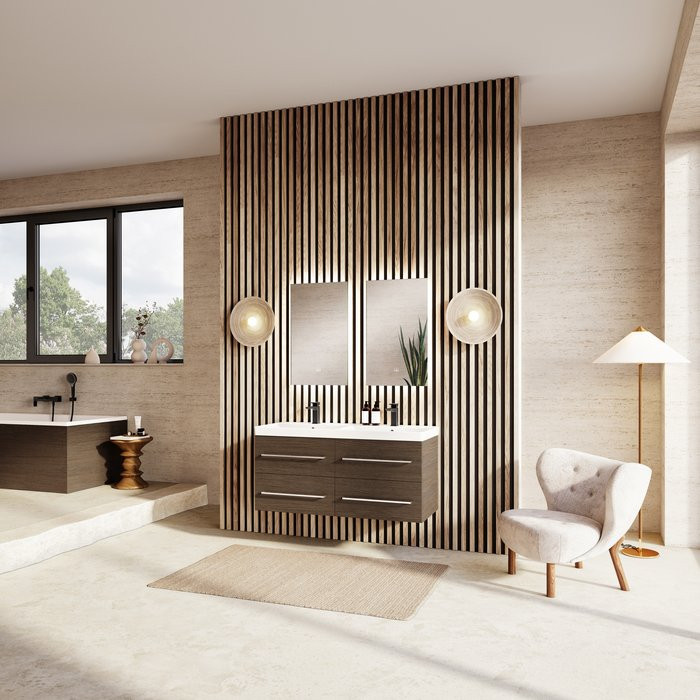 Villeroy&Boch Subway 3.0 bateria wannowa ścienna czarny matowy TVT112002000K5