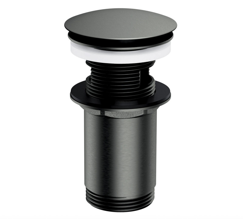 Omnires korek klik-klak do umywalki z przelewem grafit szczotkowany A706GR