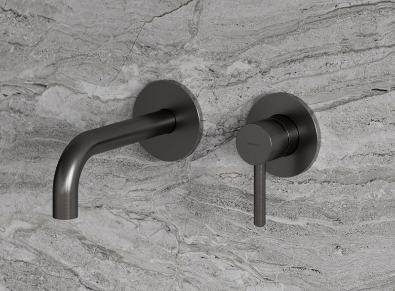 Omnires Y element zewnętrzny bateria umywalkowa podtynkowa 21,5 cm grafit szczotkowany Y1215HLROGR