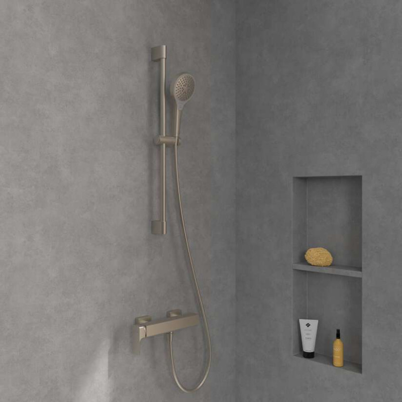 Villeroy&Boch Subway 3.0 bateria prysznicowa ścienna nikiel szczotkowany TVS11200100064