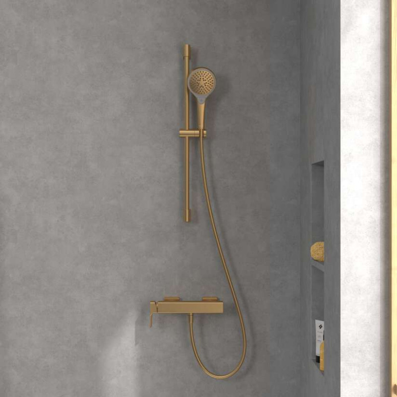 Villeroy&Boch Subway 3.0 bateria prysznicowa ścienna złoty szczotkowany TVS11200100076