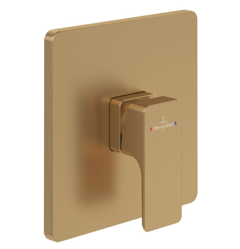 Villeroy&Boch Subway 3.0 bateria prysznicowa podtynkowa złoty szczotkowany TVS11200200076