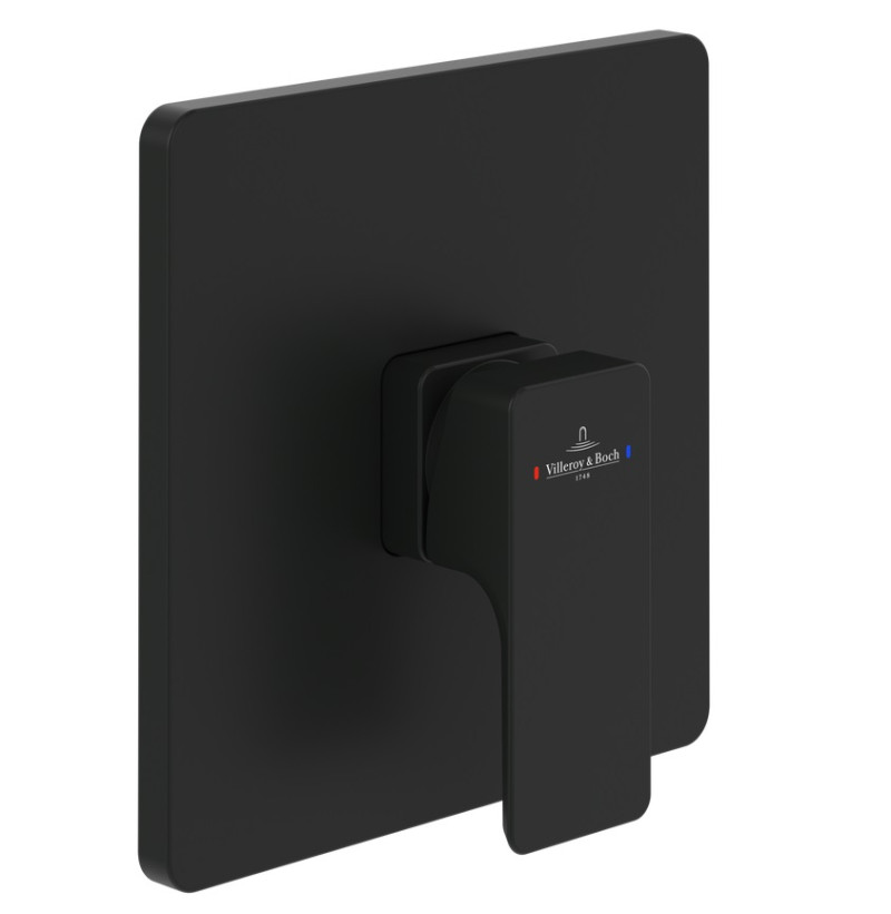 Villeroy&Boch Subway 3.0 bateria prysznicowa podtynkowa czarny matowy TVS112002000K5