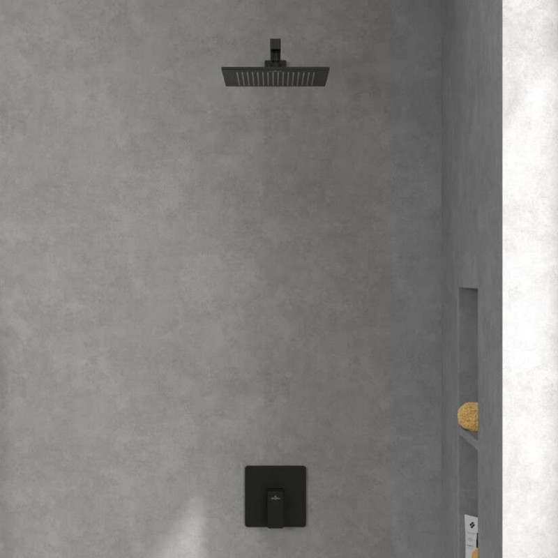 Villeroy&Boch Subway 3.0 bateria prysznicowa podtynkowa czarny matowy TVS112002000K5